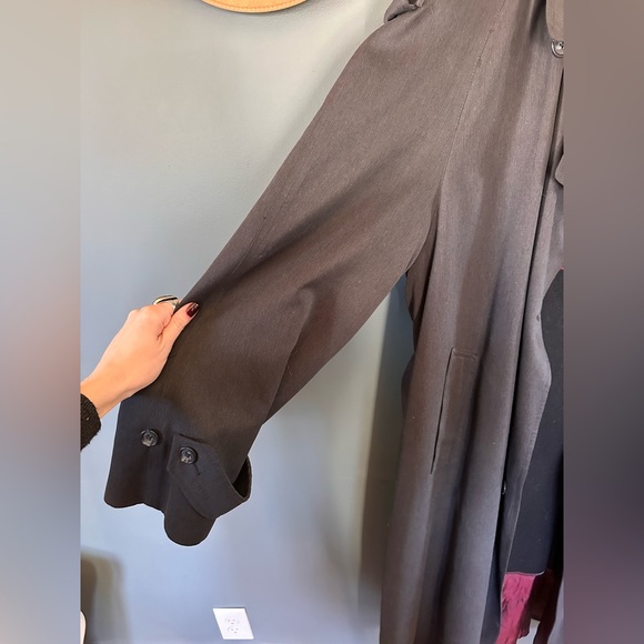 Vintage Christian Dior Le connoisseur Trench double breasted Coat Overcoat 40L - Picture 8 of 16